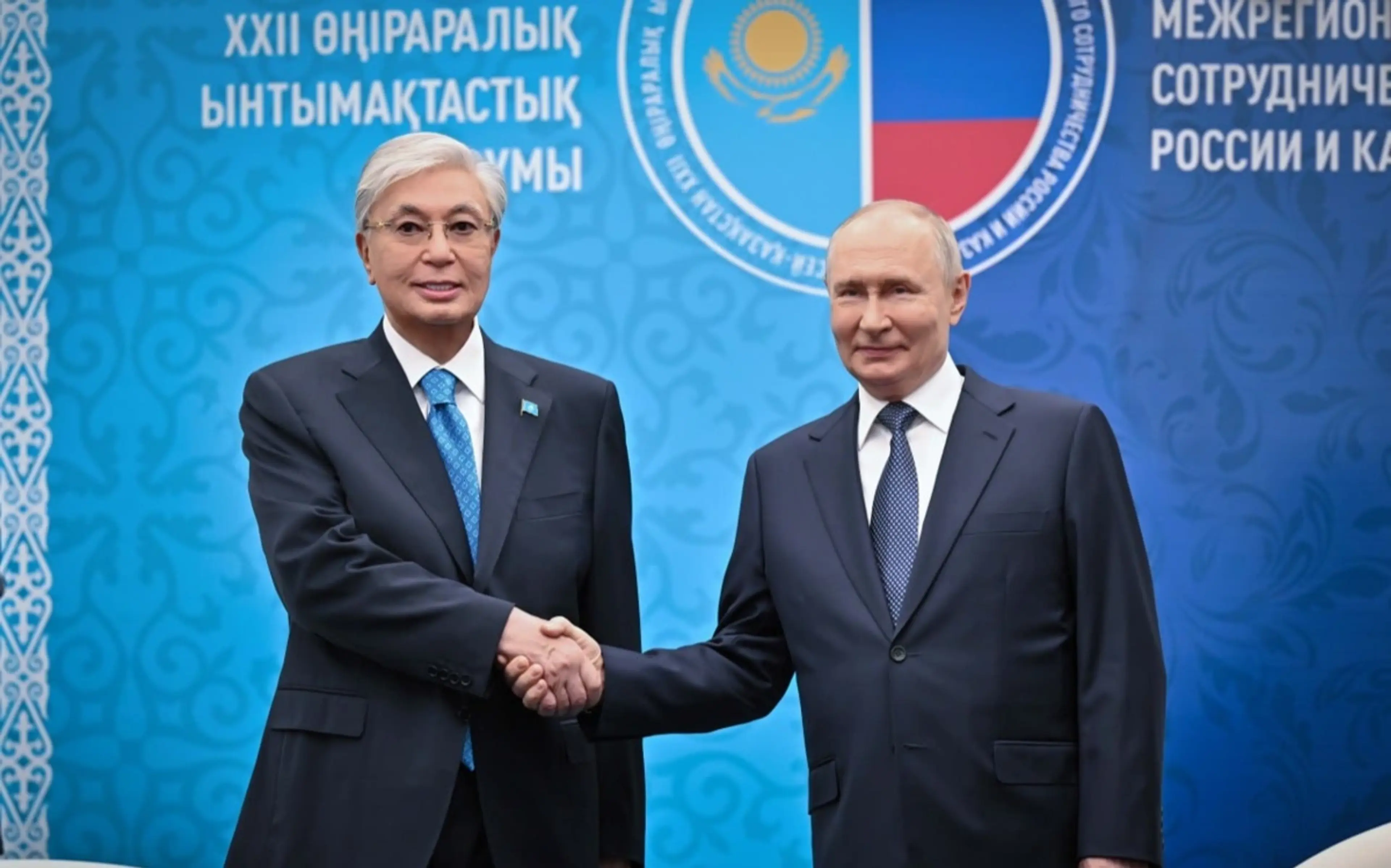 Касым-Жомарт Токаев встретился с Владимиром Путиным в Омске