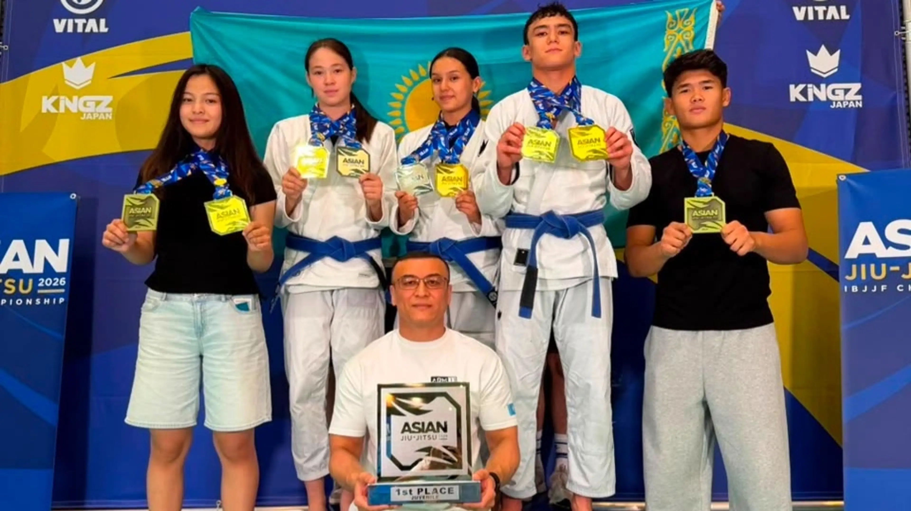 Казахстанская академия ARMJJ впервые выиграла командный зачёт чемпионата Азии IBJJF